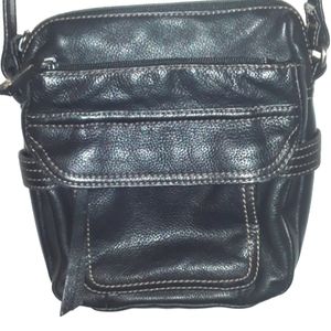 Bass vintage leather crossbody bag
